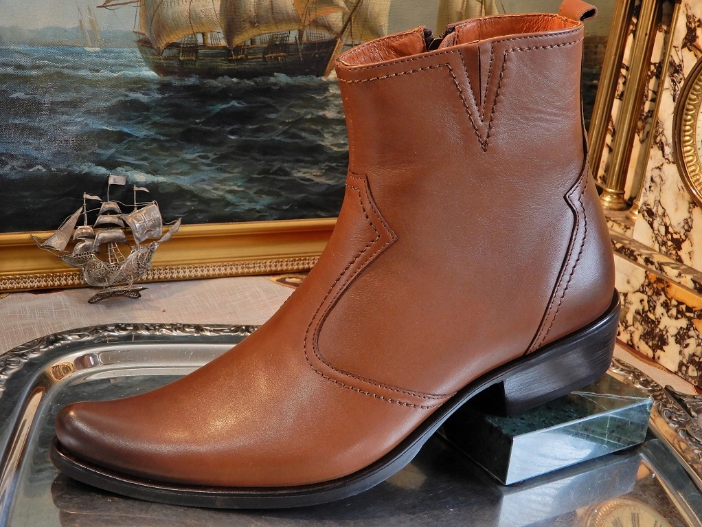 KOWBOJKI MĘSKIE SKÓRA CAŁOROCZNE CZOPER 40 bb Rozmiar 40