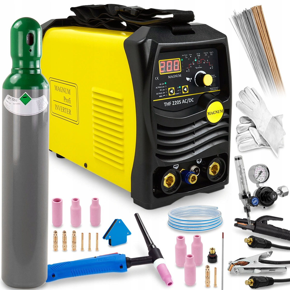 Spawarka inwerterowa Magnum Thf 220S Ac/dc Mma Tig Puls 200A 230V