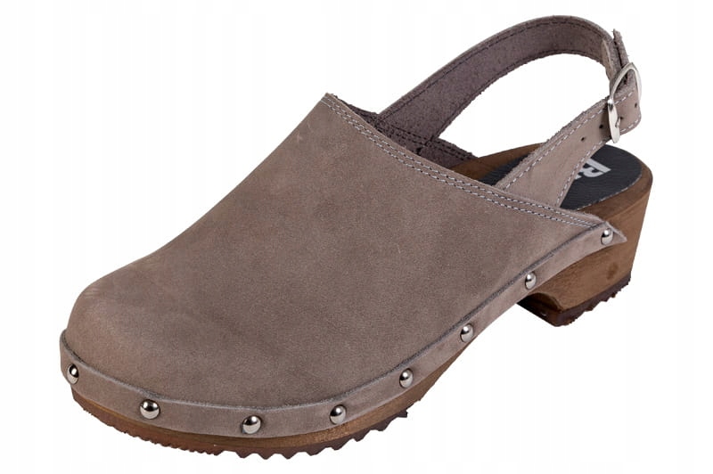 

Komfortowe Drewniaki Chodaki skórzane Buxa PE10p 9