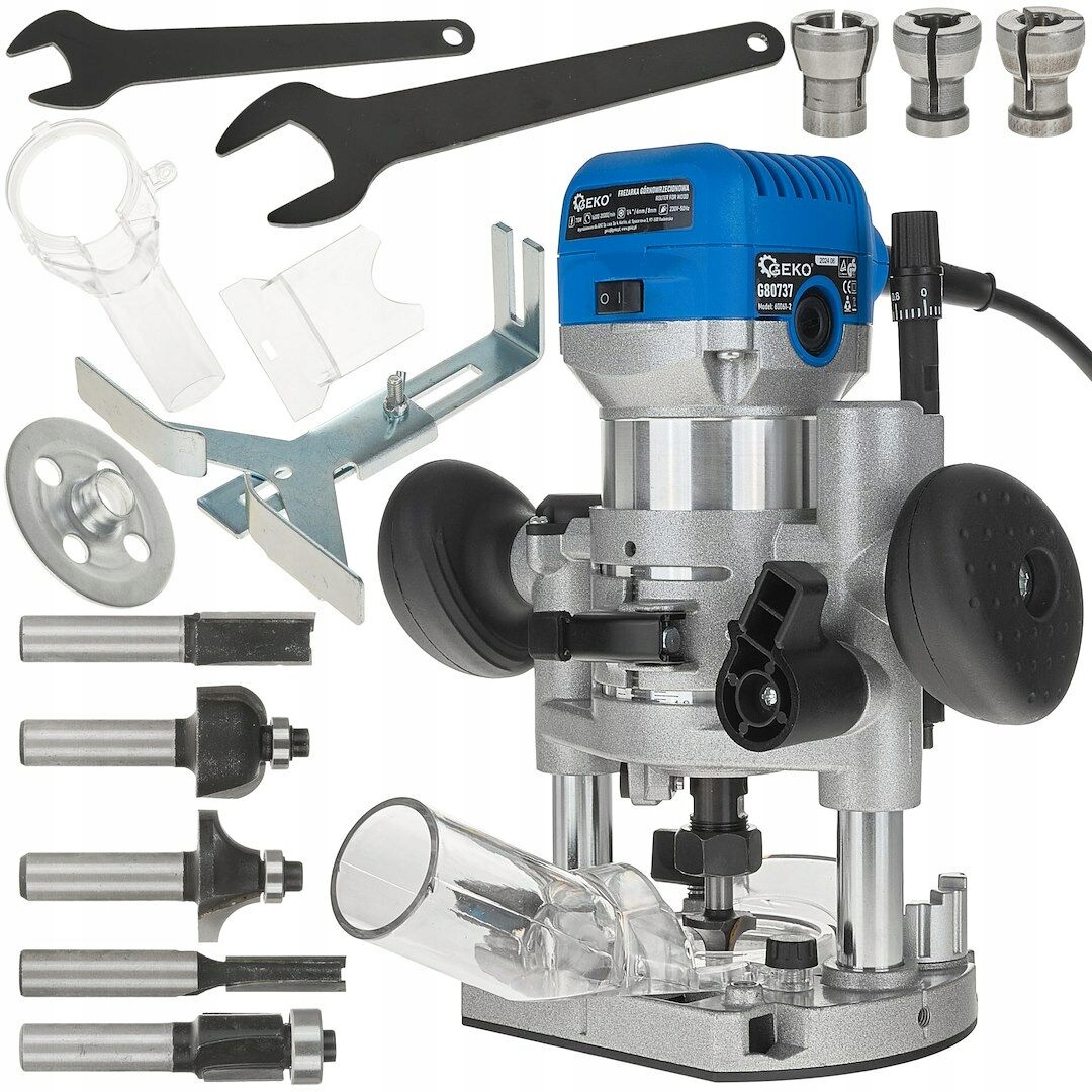 Horní Frézka 710W S Regulací Otáček A Základnou Geko G80737