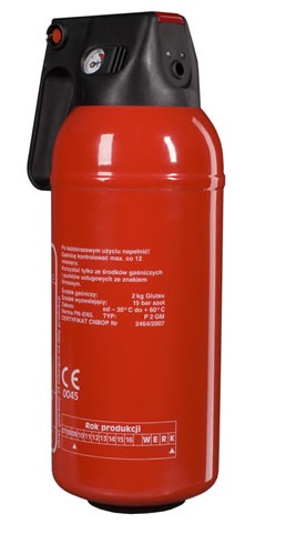 GAŚNICA SAMOCHODOWA 2KG P2 GAM ABC *3LATA GWAR.* Rodzaj proszkowa