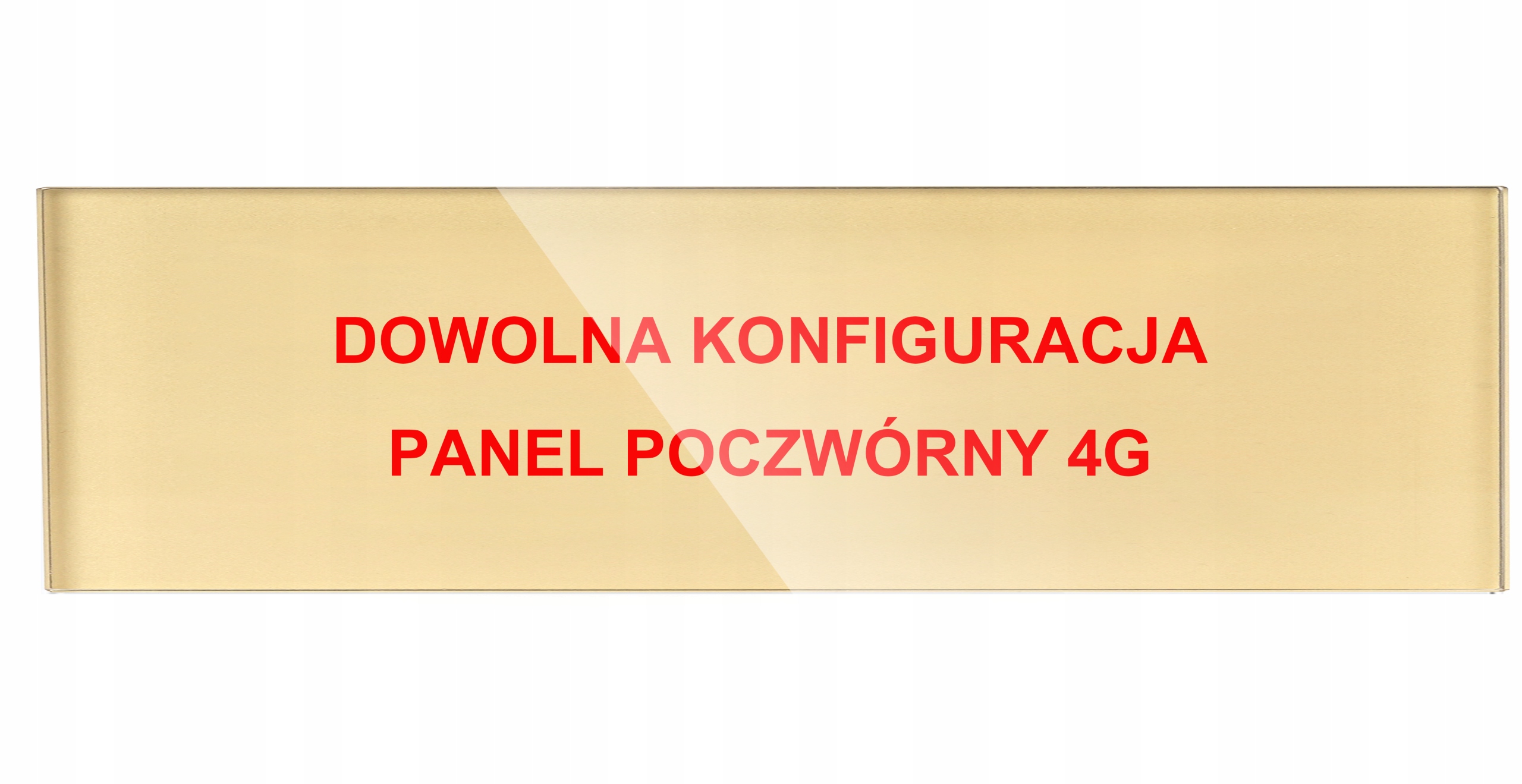 Skleněný Panel Čtyřnásobný Zlatý, Libovolná Konfigurace Na Zakázku