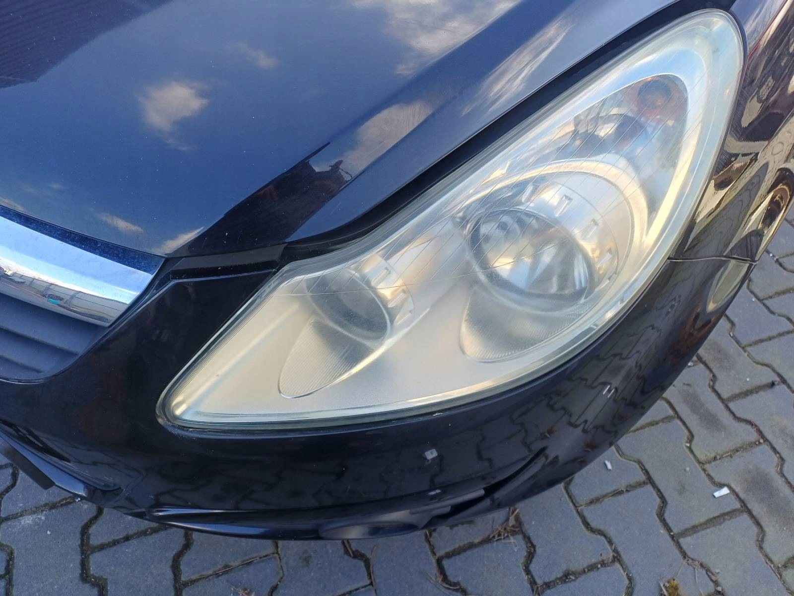 complete front bonnet bumper light left right OPEL CORSA D Z20R