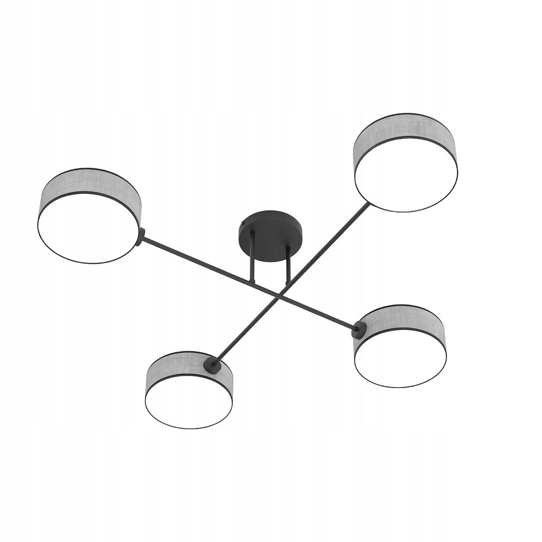 Stropné svietidlo v štýle Sputnik – moderné osvetlenie v šedej farbe