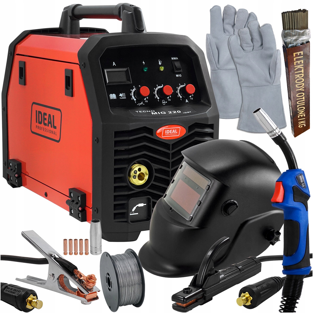 Сварочный аппарат MIGOMAT TECNOMIG 220 MMA IDEA Kit