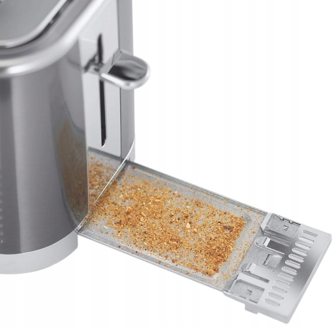 RUSSELL HOBBS Toster 2 Kromki Stalowy Szerokie Szczeliny 6 Stopni 1640W — miniatura 12
