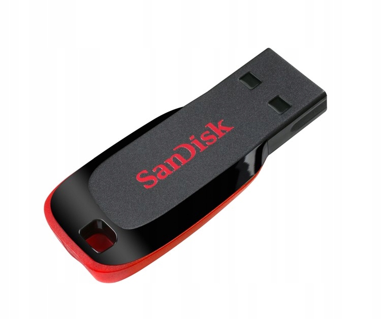 SANDISK Cruzer Blade USB Flash Drive 32GB Maksymalna prędkość odczytu 18 MB/s