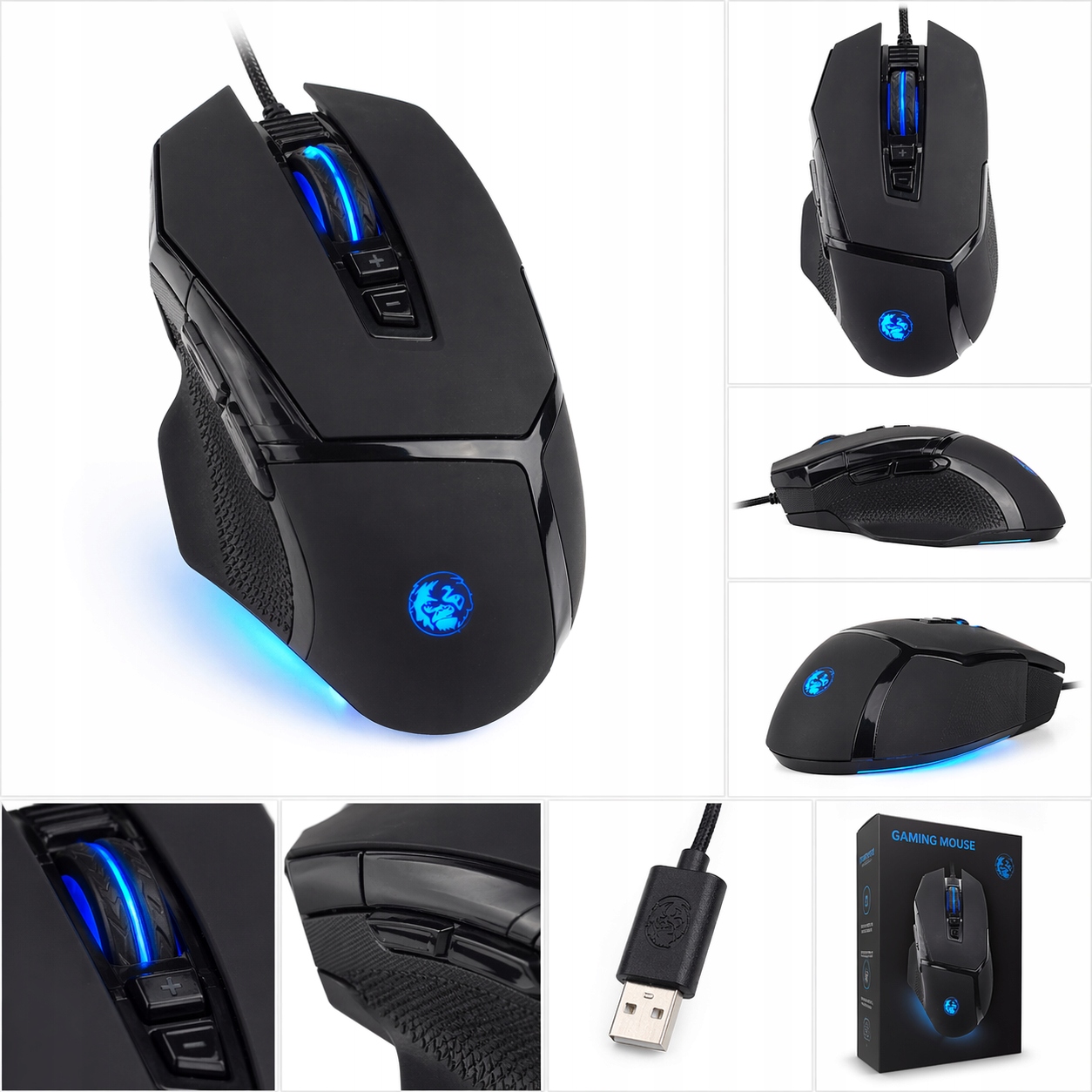 Профессиональная игровая мышь SILVERCREST LED USB 8 кнопок