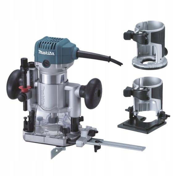 Makita RT0702CX2J frézka kombinovaná s příslušenstvím 710W, 6/8mm, systaine