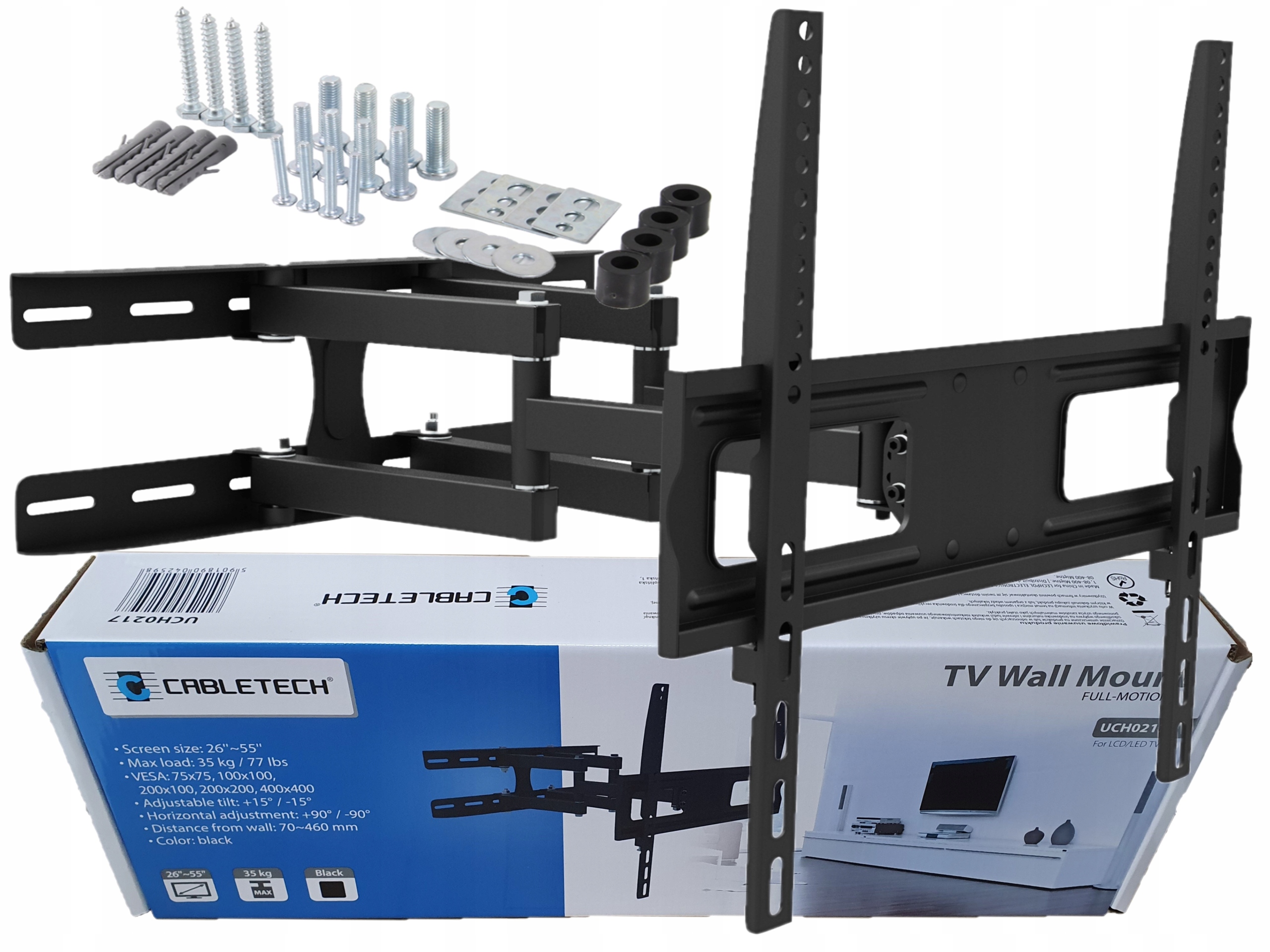 Cabletech LPA52-09446 UCH0217 Nástěnný nastavitelný držák Tv 26"- 55"