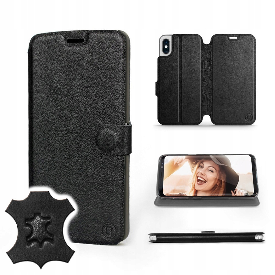 

Etui Mobiwear do Apple iPhone Xs - Black Leather