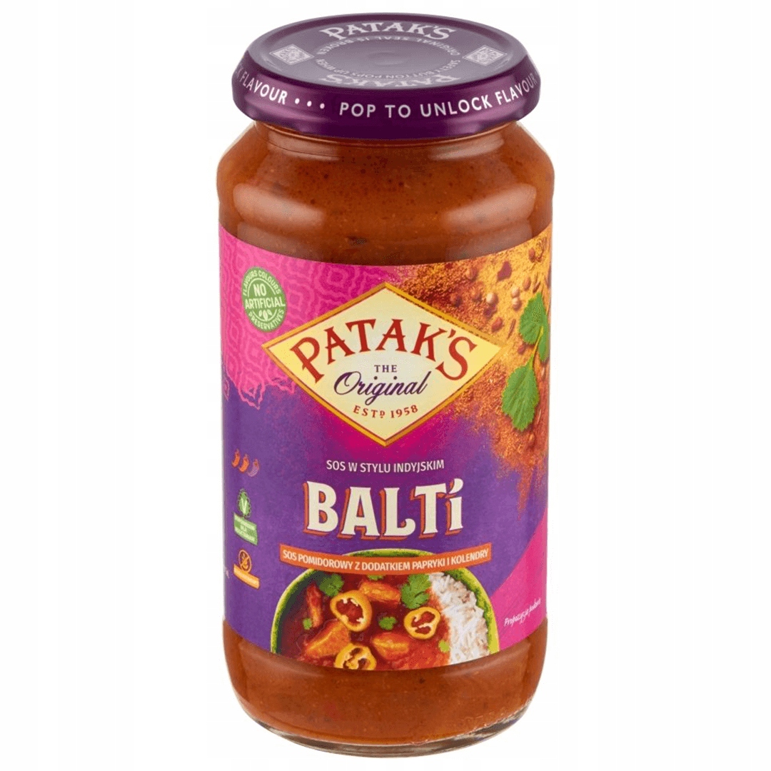 

Pataks Indyjski Sos Balti 450g