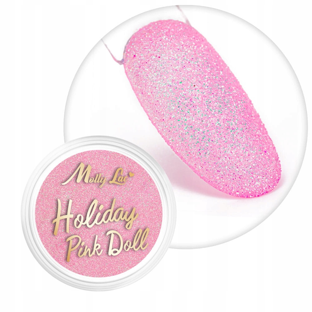 Molly Lac Pyłek Do Paznokci Holiday Pink Doll Nr 2