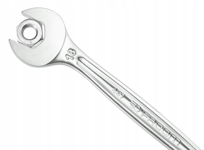467B.32 - KLUCZ OCZKOWO-PŁASKI GRZECHOTKOWY, 32MM, FACOM, FV Marka Facom
