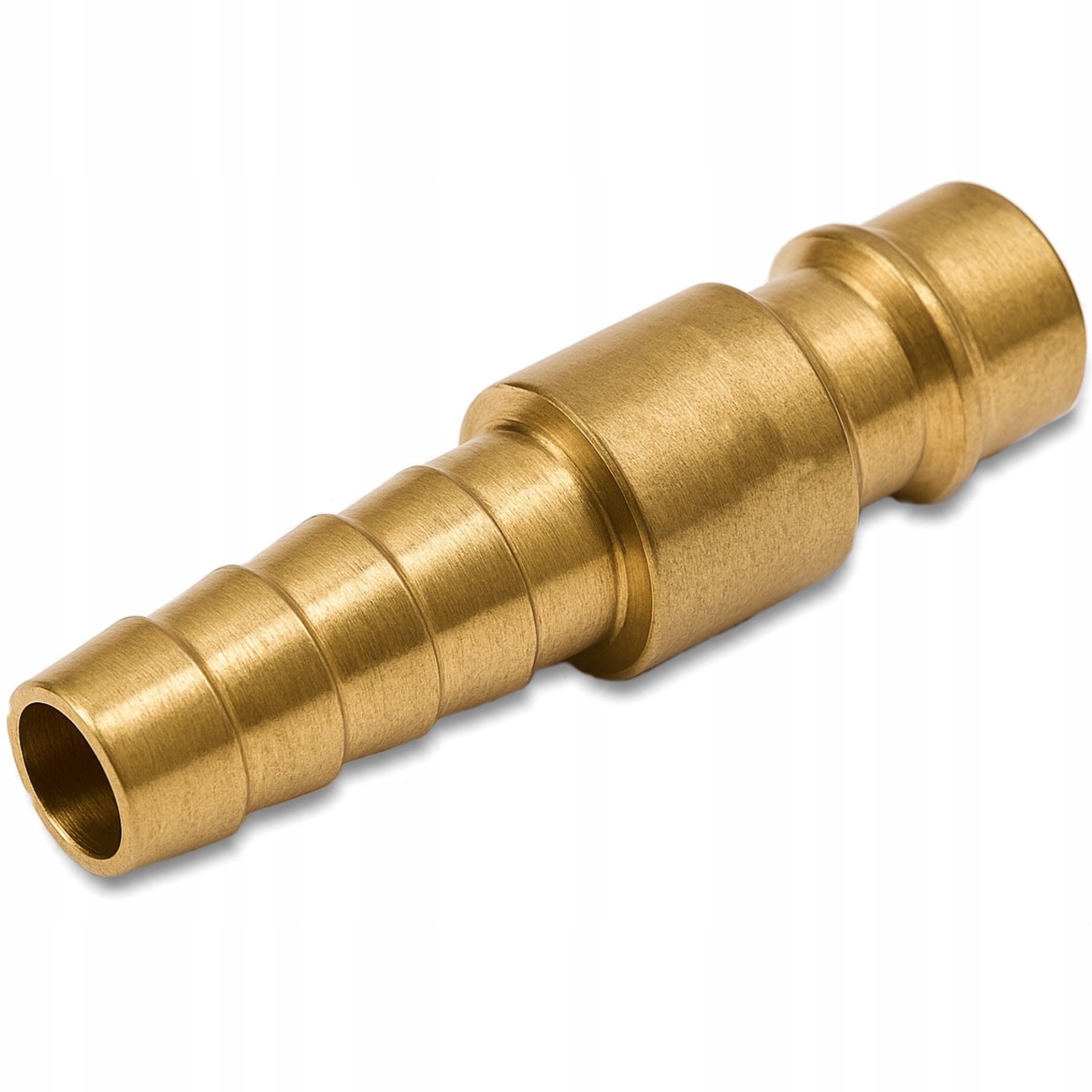 Króciec pneumatyczny mosiężny gwint zewnętrzny 1/4" jodełka 8 mm Partner
