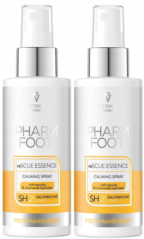 2 x Pharm Foot Rescue Essence Zklidňující sprej na nohy s manukovým medem 150 Ml