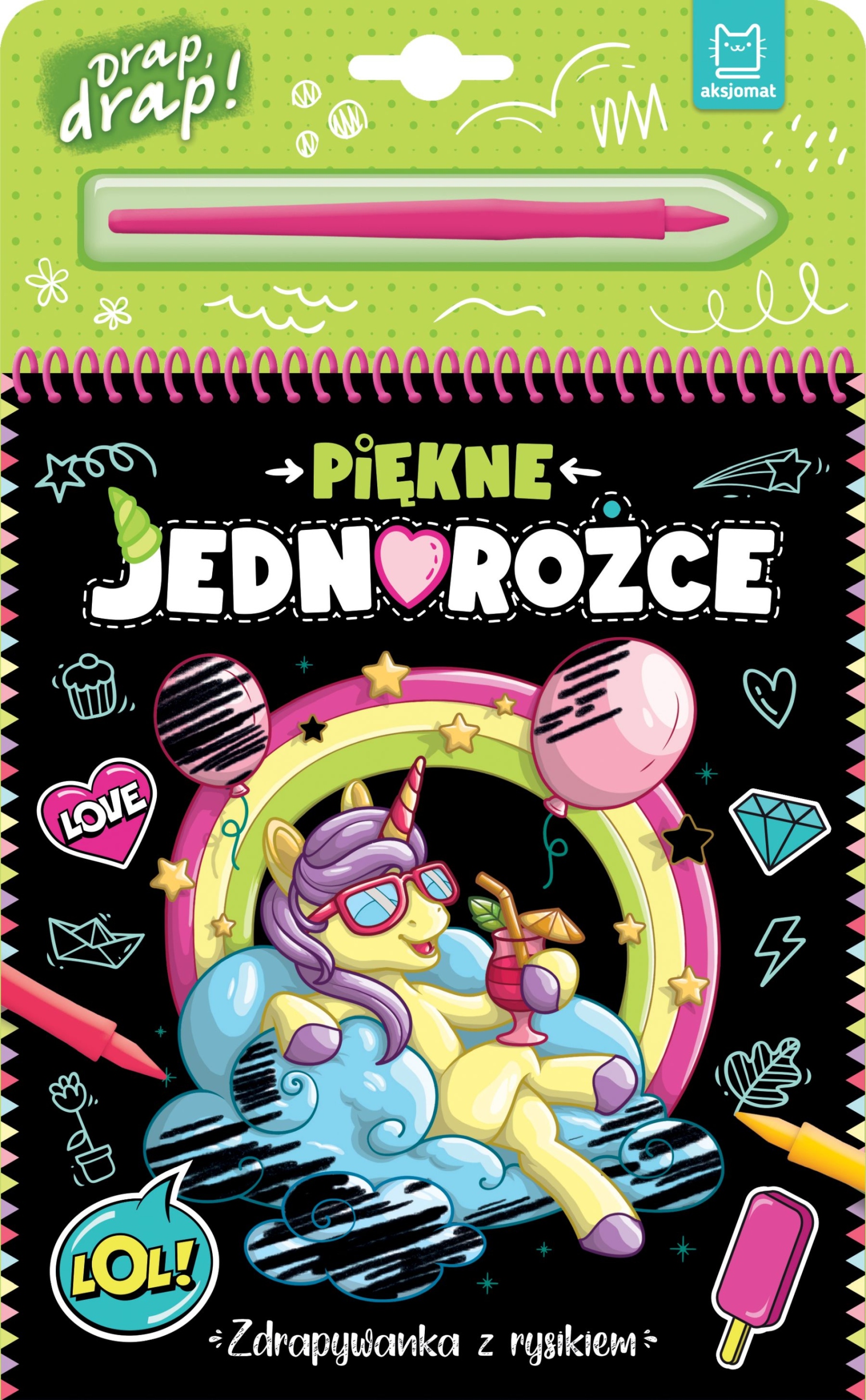 

Piękne Jednorożce Zdrapywanka Z Rysikiem
