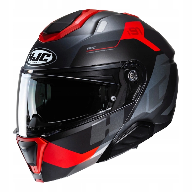 Kask motocyklowy Hjc I91 Carst Black/red czarny czerwony Gratisy