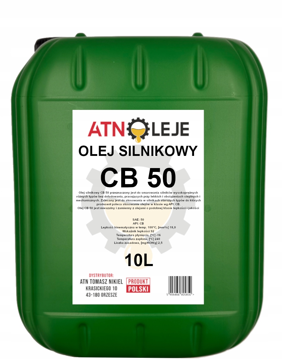 Olej Silnikowy Typu Superol Cb 50 10L