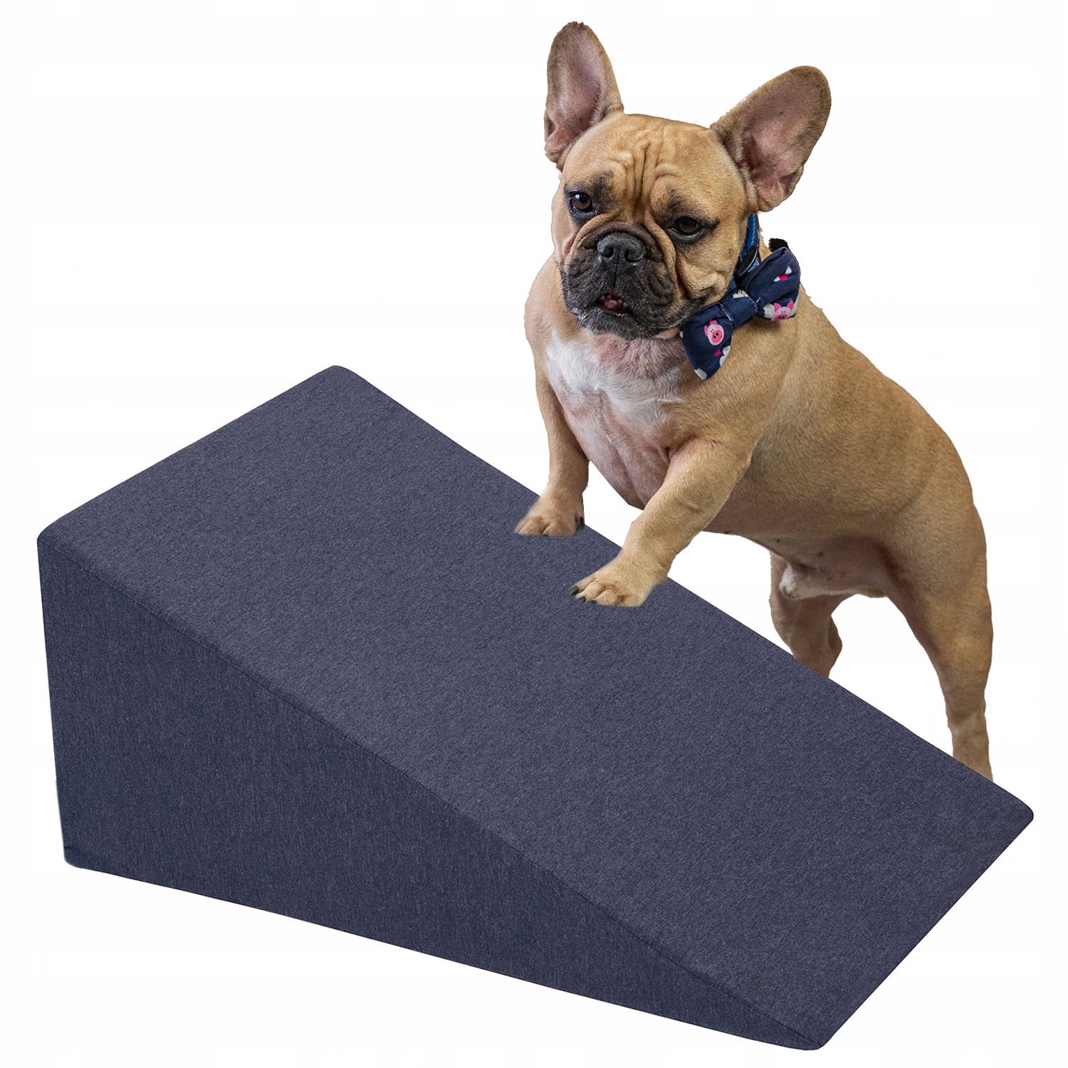 Petsona Pěnový klín 30 cm Plošina Rampa pro psy a zvířata, tmavě modrá
