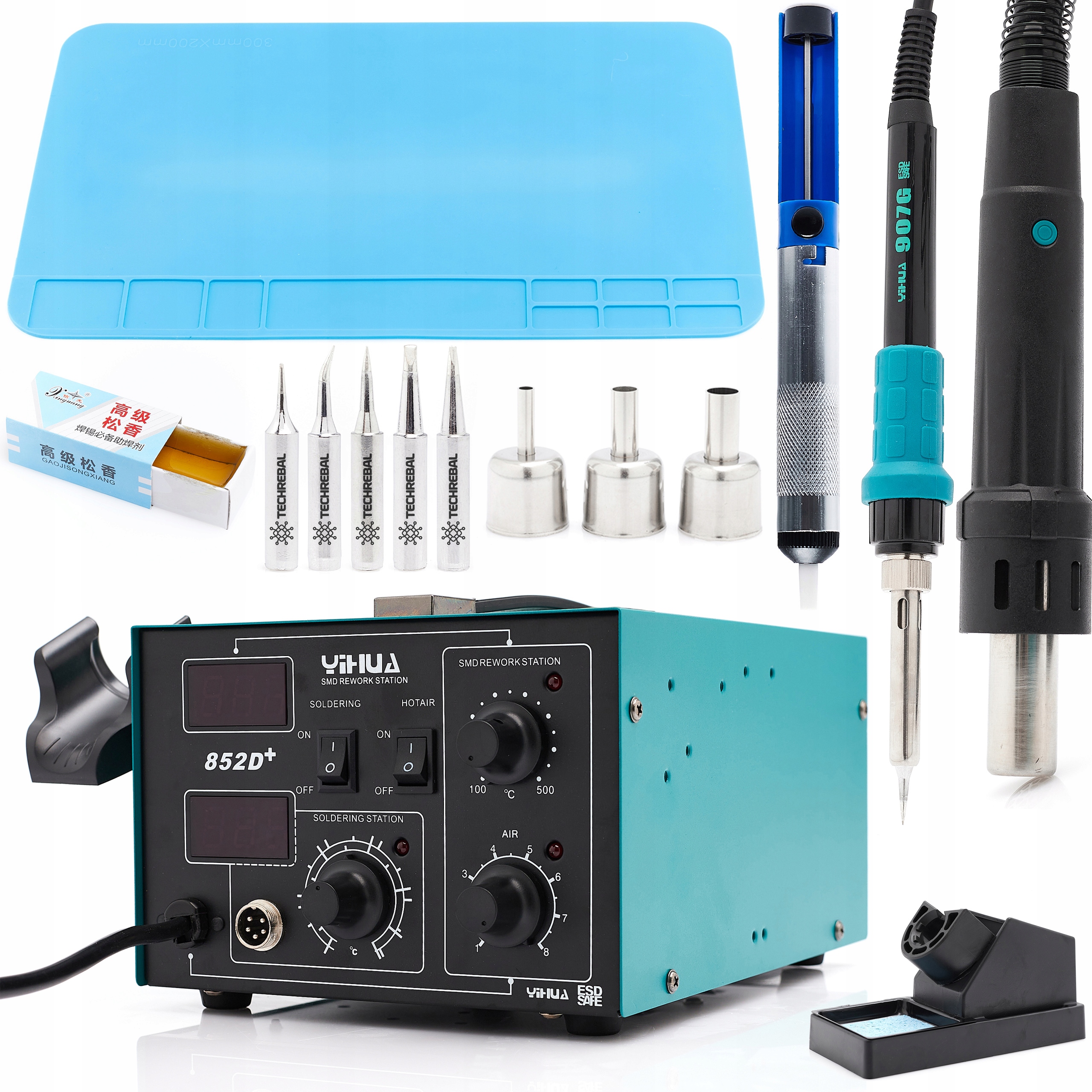 Pájecí Stanice 852D+ 2V1 Sada Jako Dárek