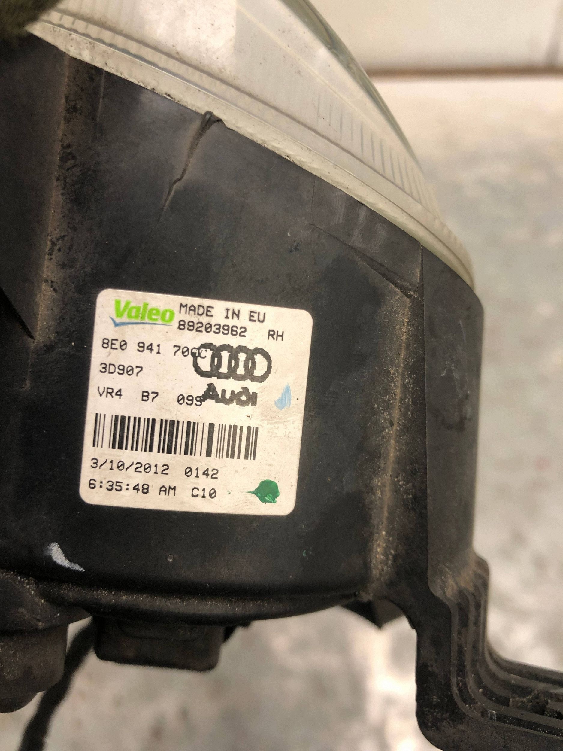 nebelscheinwerfer rechts vorne AUDI A3 8P LIFT 8E0941700C