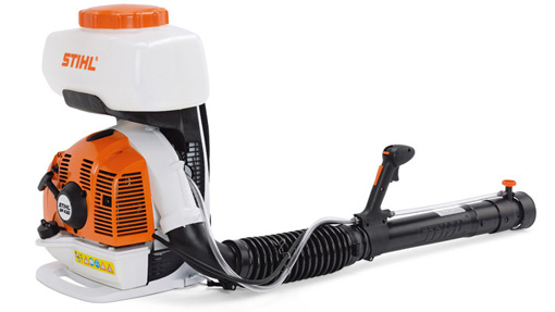 Opryskiwacz spalinowy Stihl Sr 430 w kolorze czarno-białym