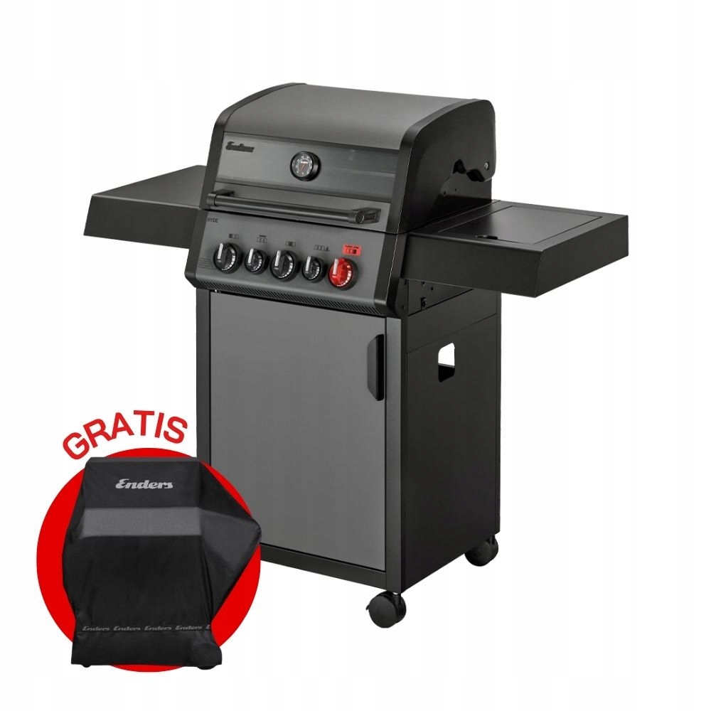 Nerezový zahradní plynový gril 3+2 17 kW Enders Hyde 3 Turbo 8040