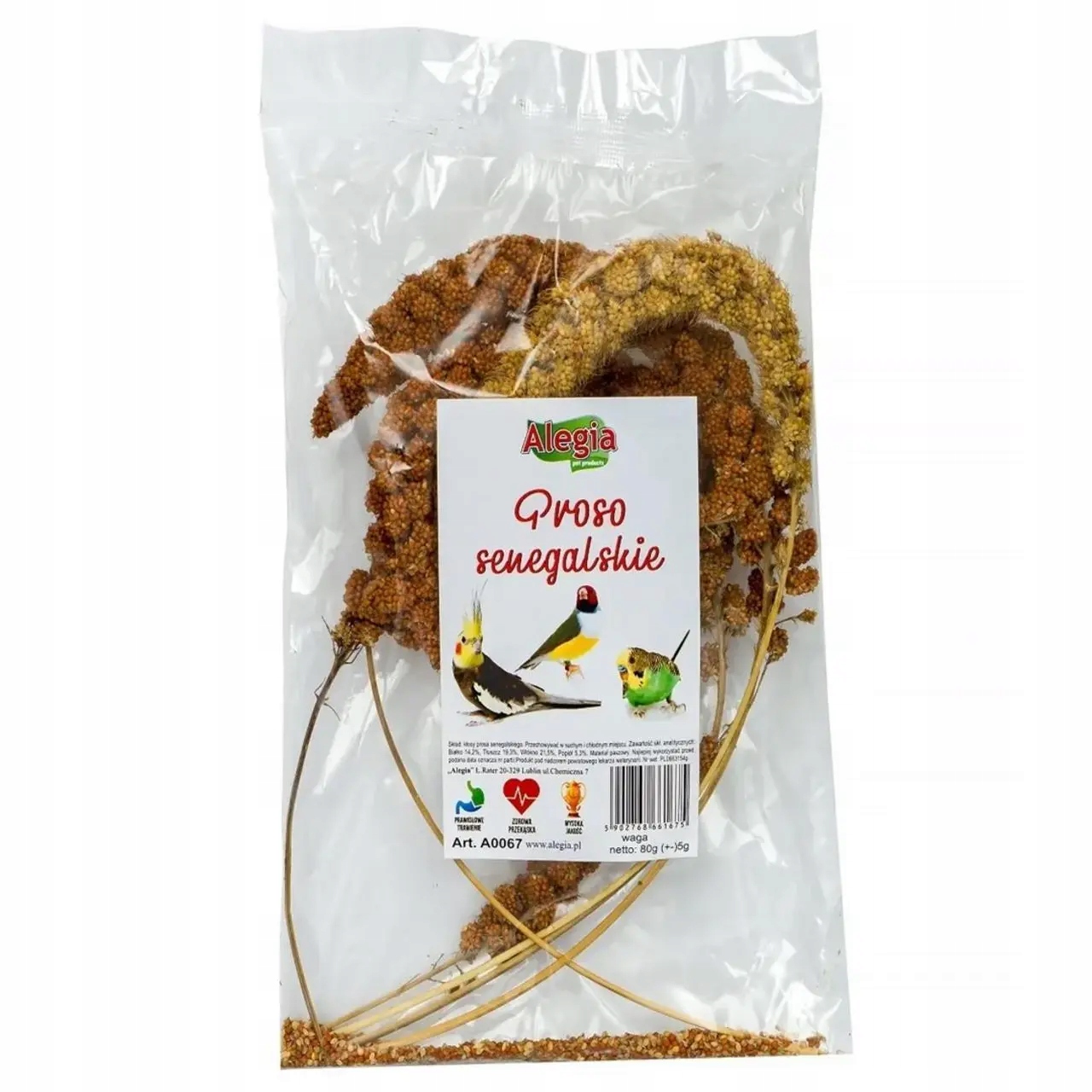 Alegia pamlsek Senegalské proso 80 g