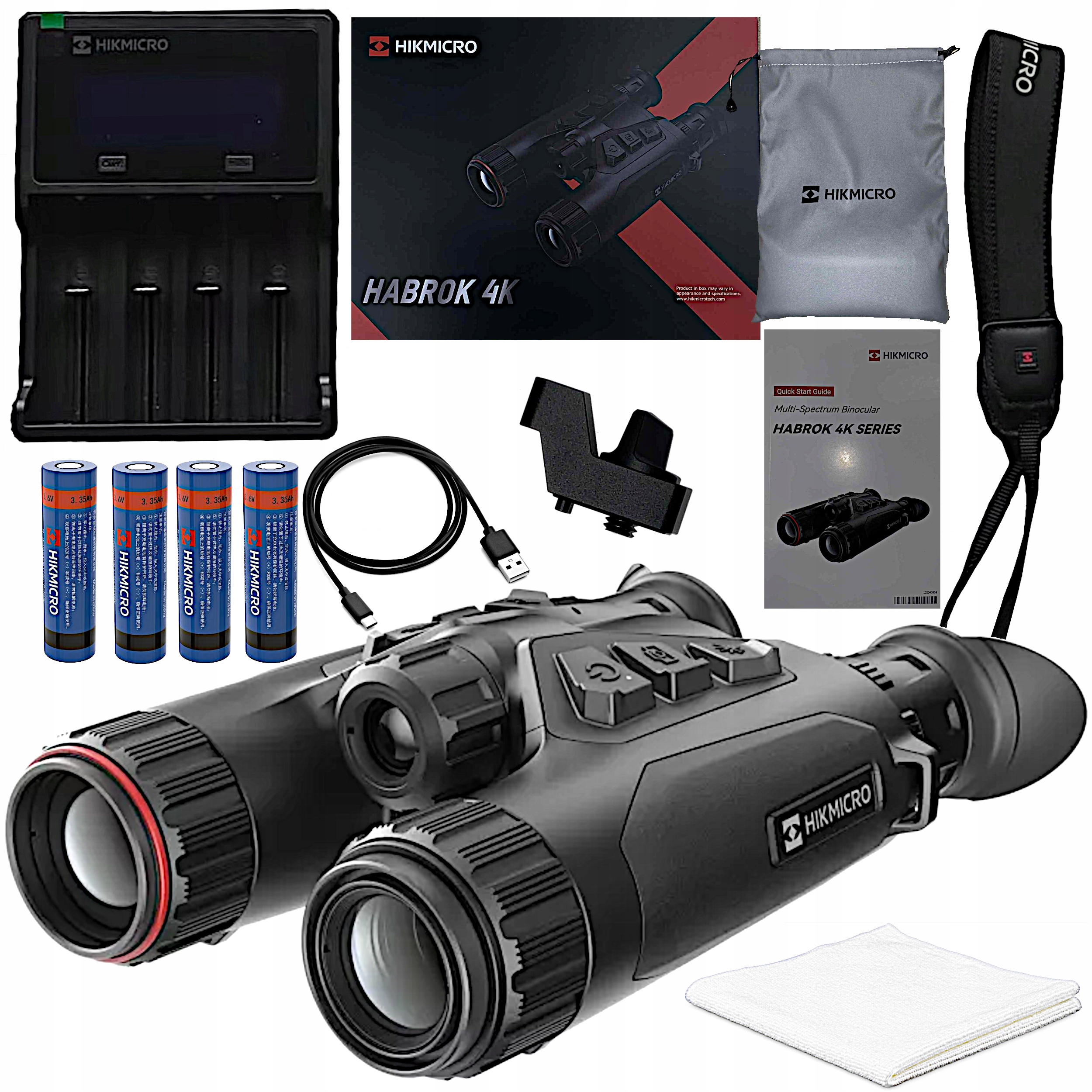 Hikmicro Lornetka Termowizyjna Habrok 4K Lrf HE25LN 940NM Termowizor