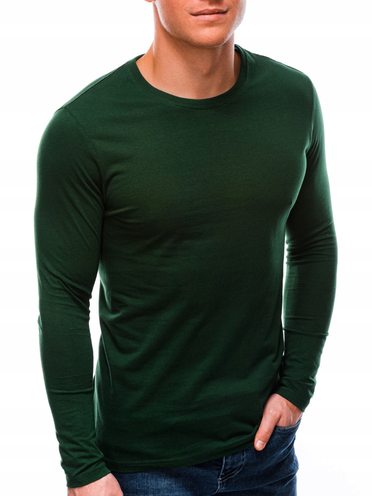 

Longsleeve męski basic bawełna 59L c. zielony M