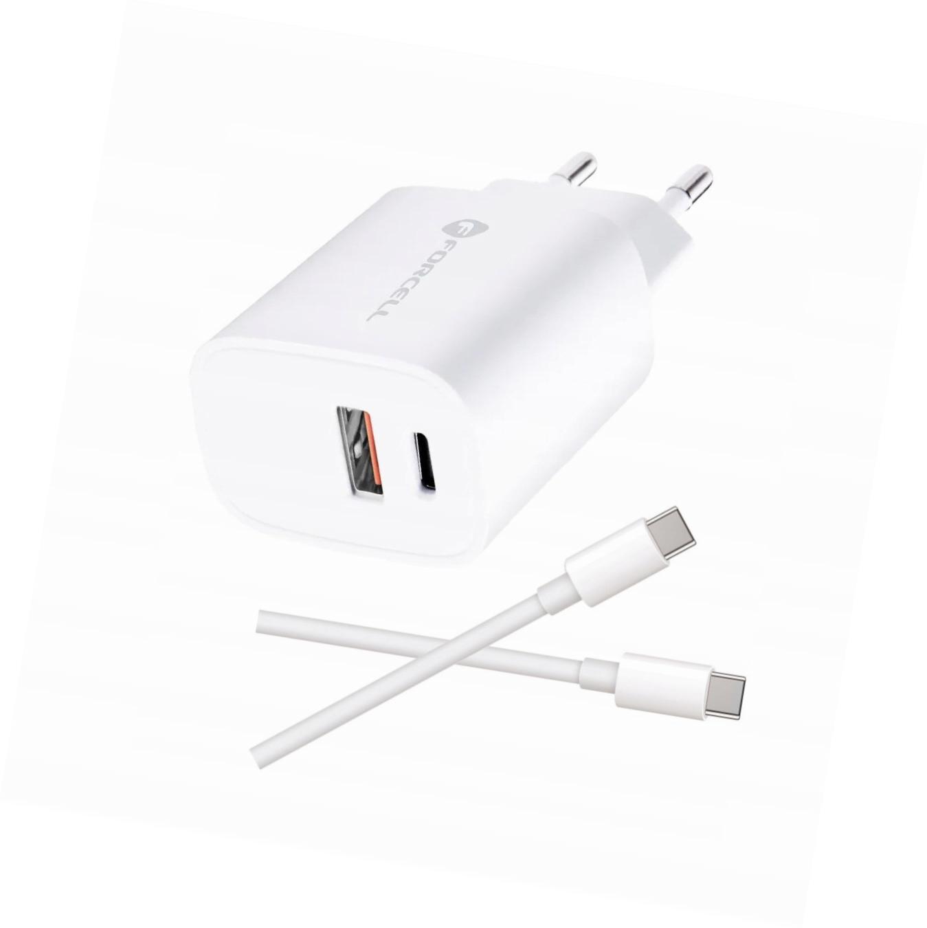 Szybka ładowarka 30W 2 wejścia z kablem Usb-c do iPhone Se 2024