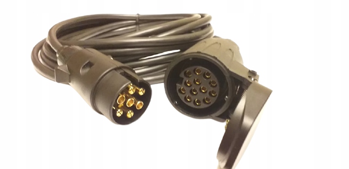 ADAPTER 7/13 PRZEJŚCIÓWKA REDUKCJA PRZEWÓD 5 METR WTYCZKA 7 PIN GNIAZDO 13