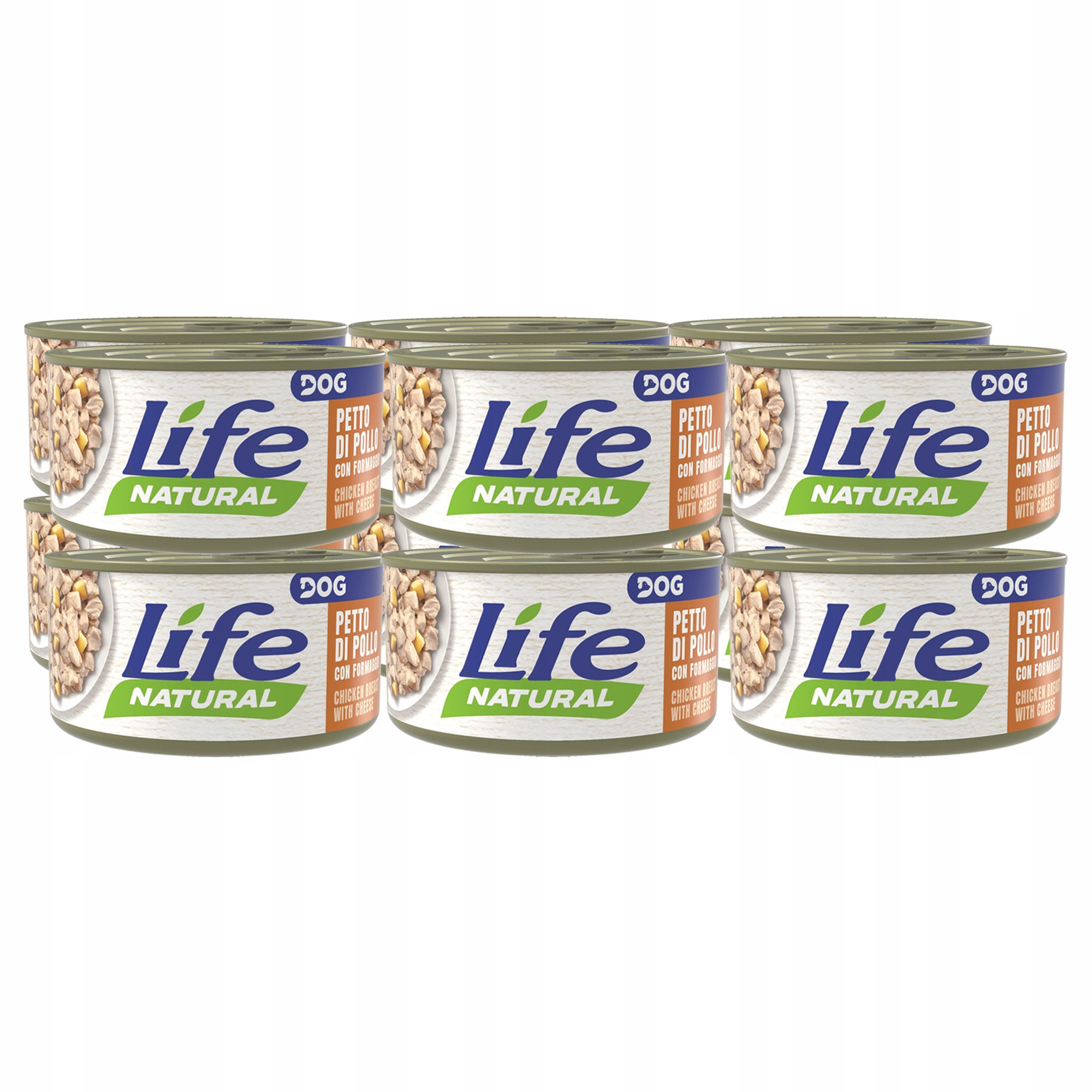 Levně Life Dog Krmivo pro psa 90g Set 12x90g Filé z kuřecího masa Sýr