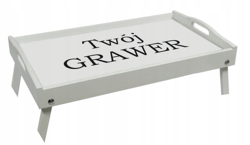 

Stolik śniadaniowy z grawerem