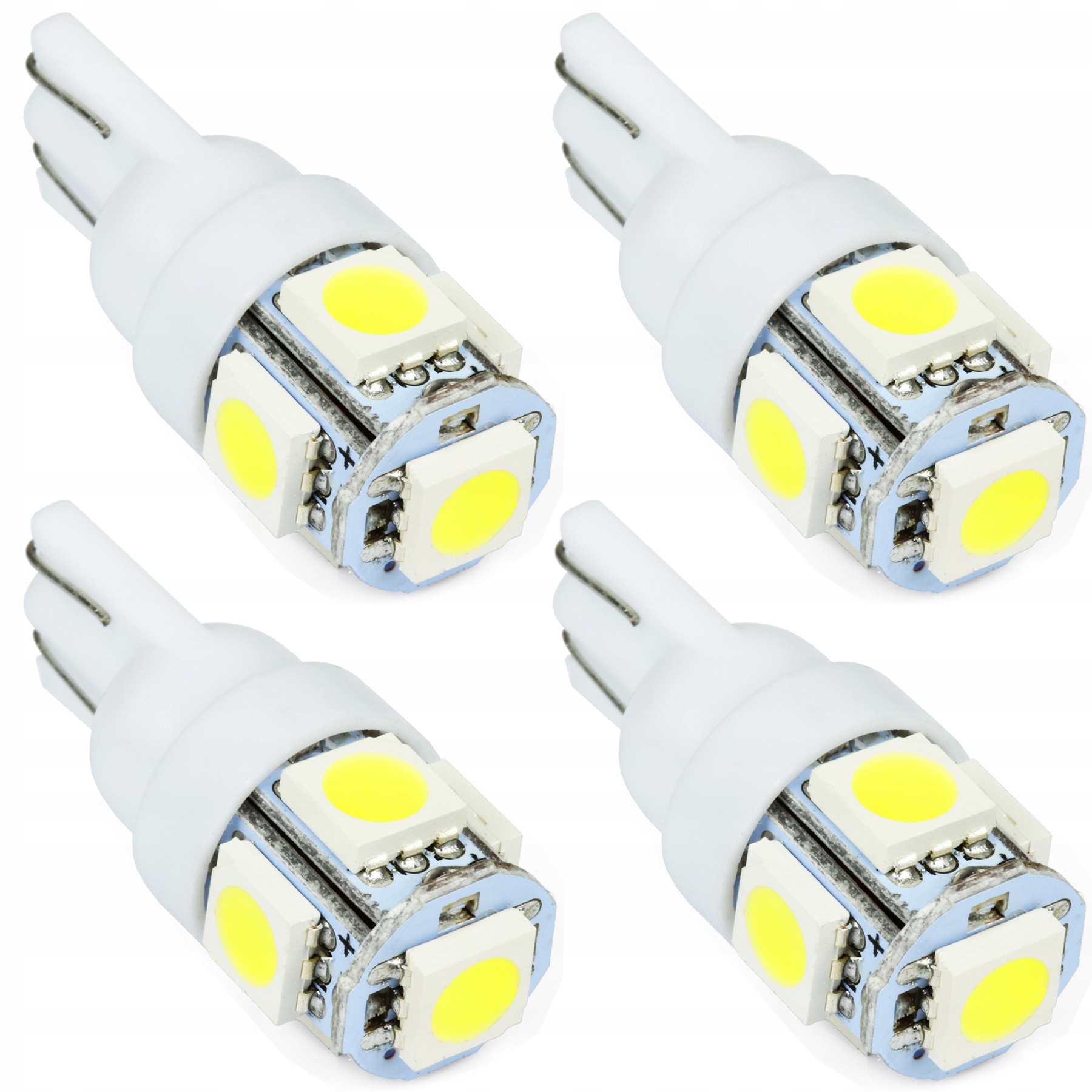 

4x Żarówka W5W 5x Led 5050 T10 W3W diody Smd 3chip
