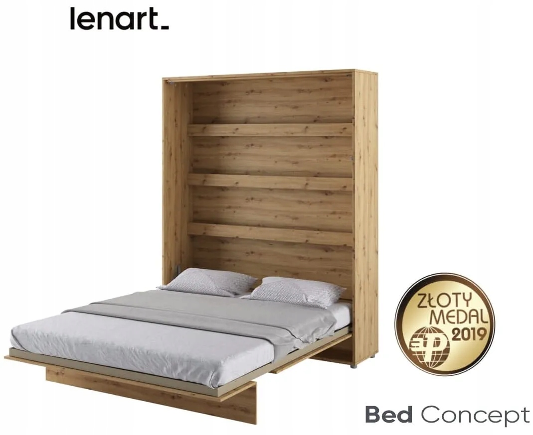 

Półkotapczan Pionowy Bed Concept BC-12 160X200 Dąb