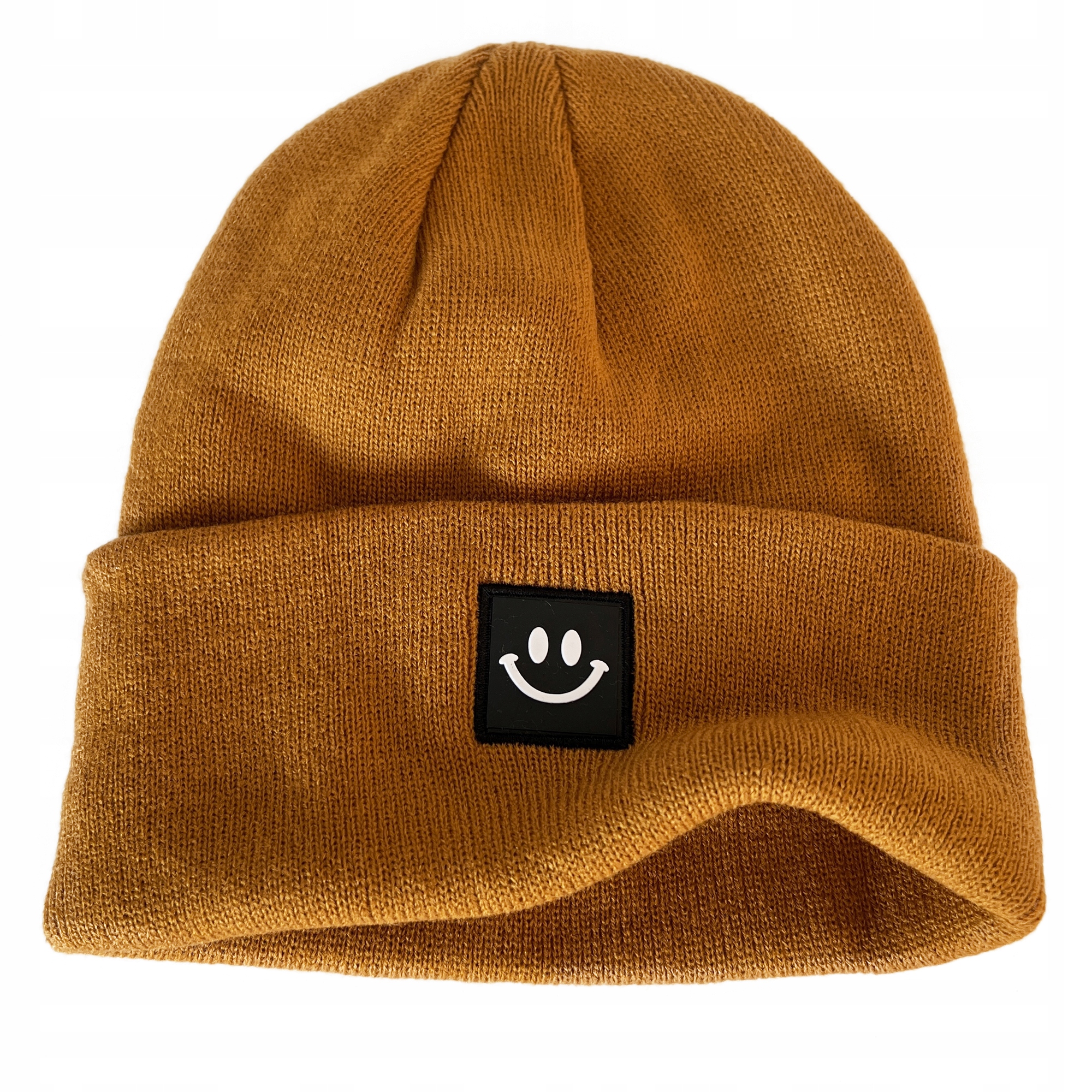 

Czapka zimowa musztardowa Smile unisex