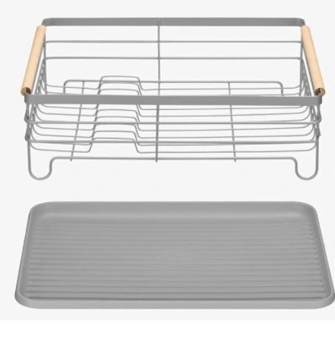 Levně Odkapávač Na Nádobí S Podnosem, Kuchyňský Sušák, Koš Na Talíře