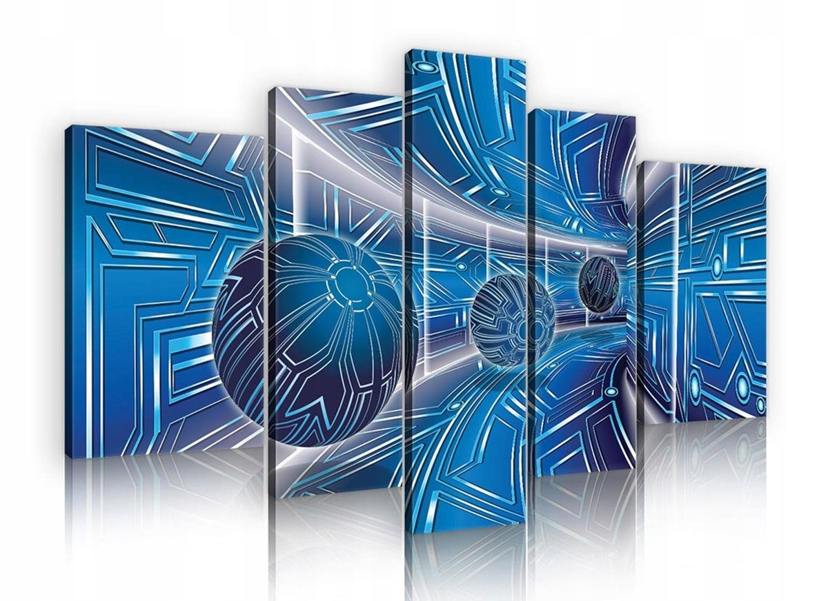 Obraz Na Plátne Canvas 170x100 Tunel Chodba 3D Gule Hĺbka Abstrakcia