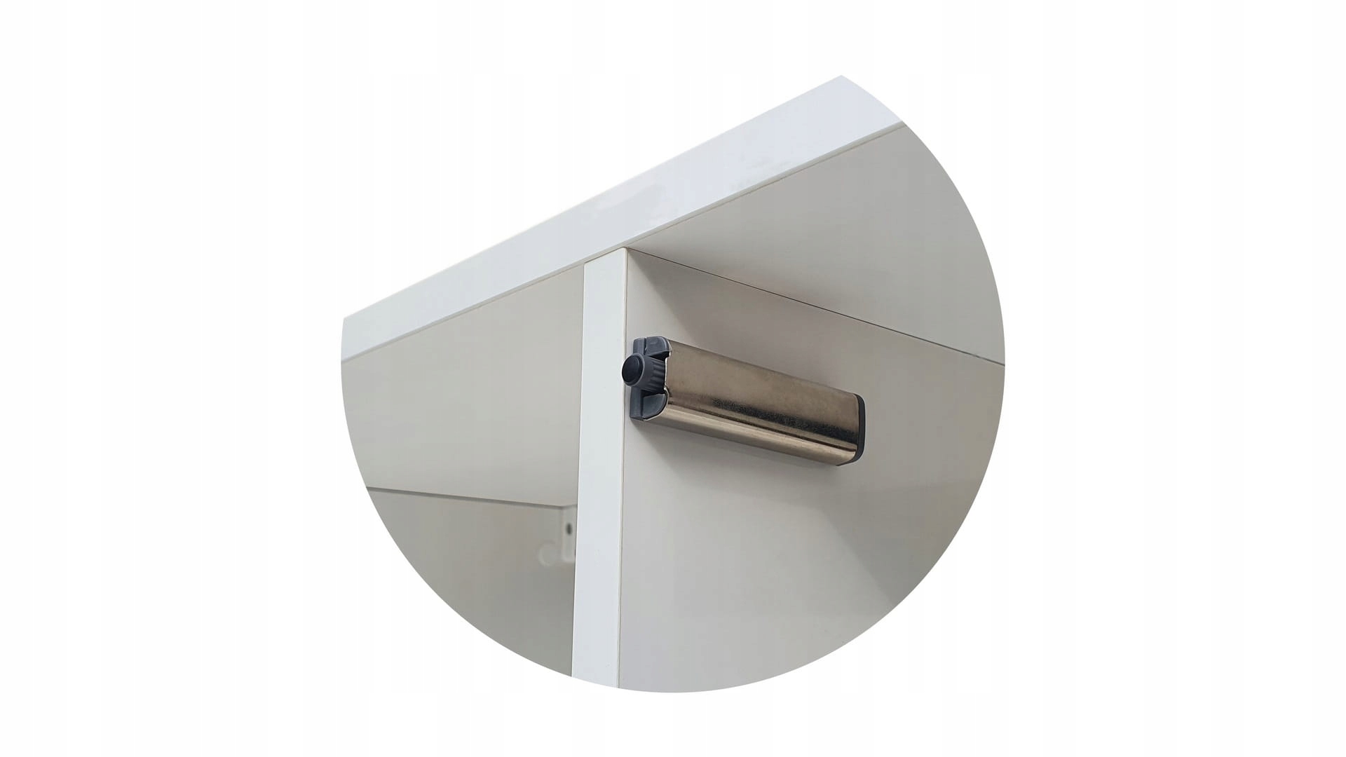 Nowoczesna szafka RTV wysoki połysk 270cm Wykończenie połysk