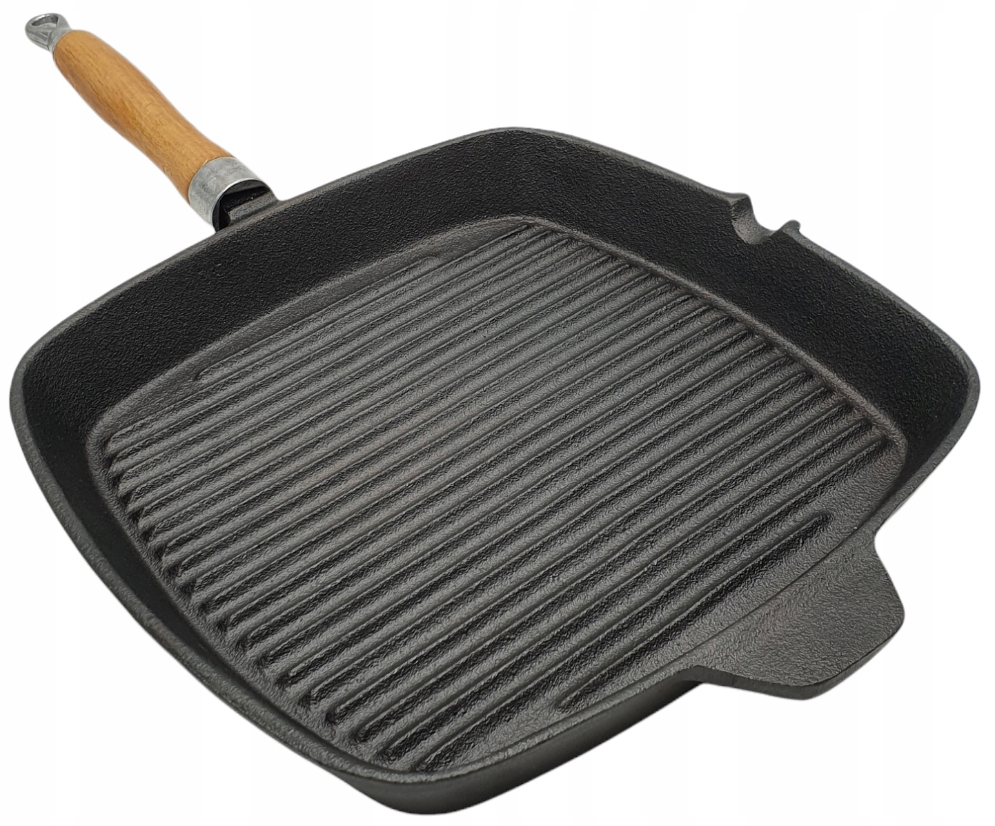 

Patelnia Żeliwna Grillowa 26cm Ciężka Gaz Indukcja