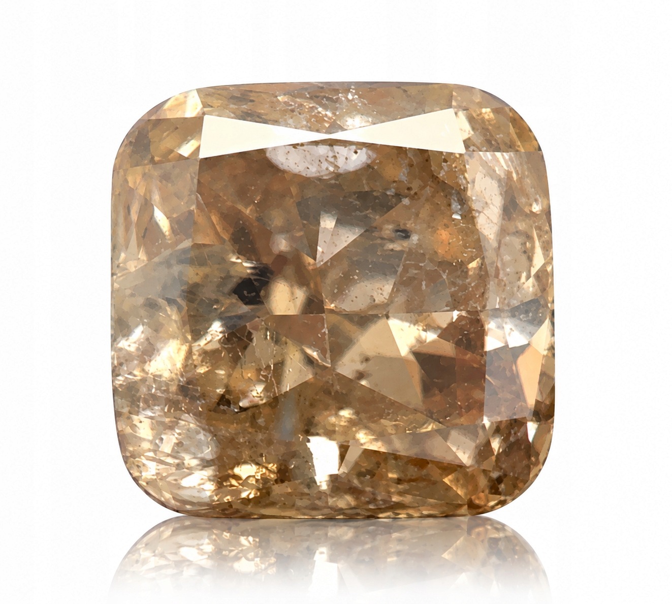 Přírodní diamant 0.45 ct Bronz Cushion I2 Certifikát Algt