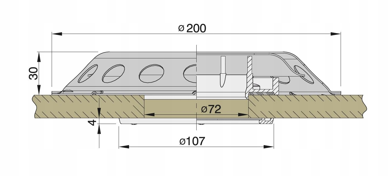 WENTYLATOR POKŁADOWY VETUS UFOTR 07967 Kod producenta UFOTR