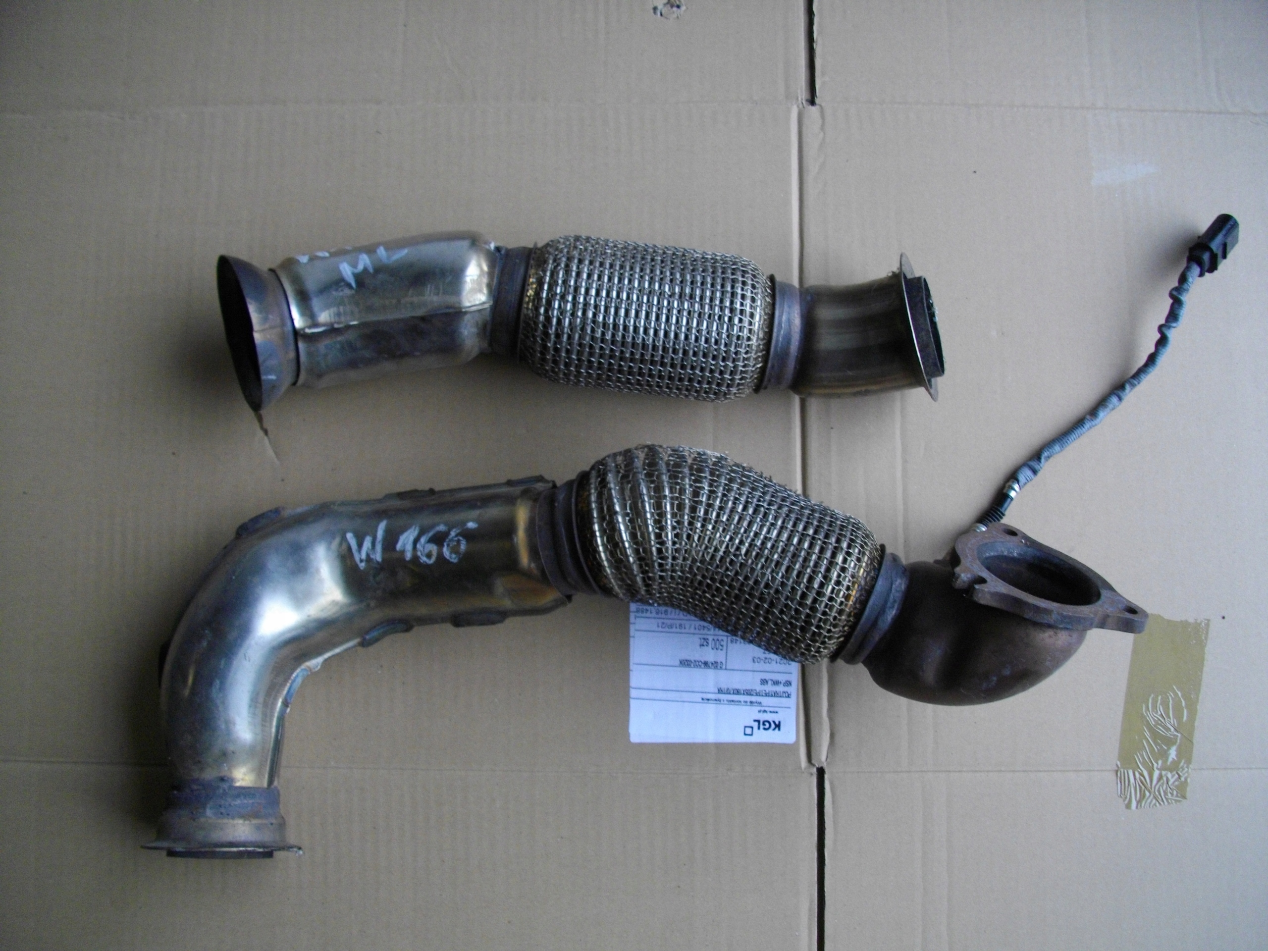 MERCEDES ML W166 гибкая труба глушителя