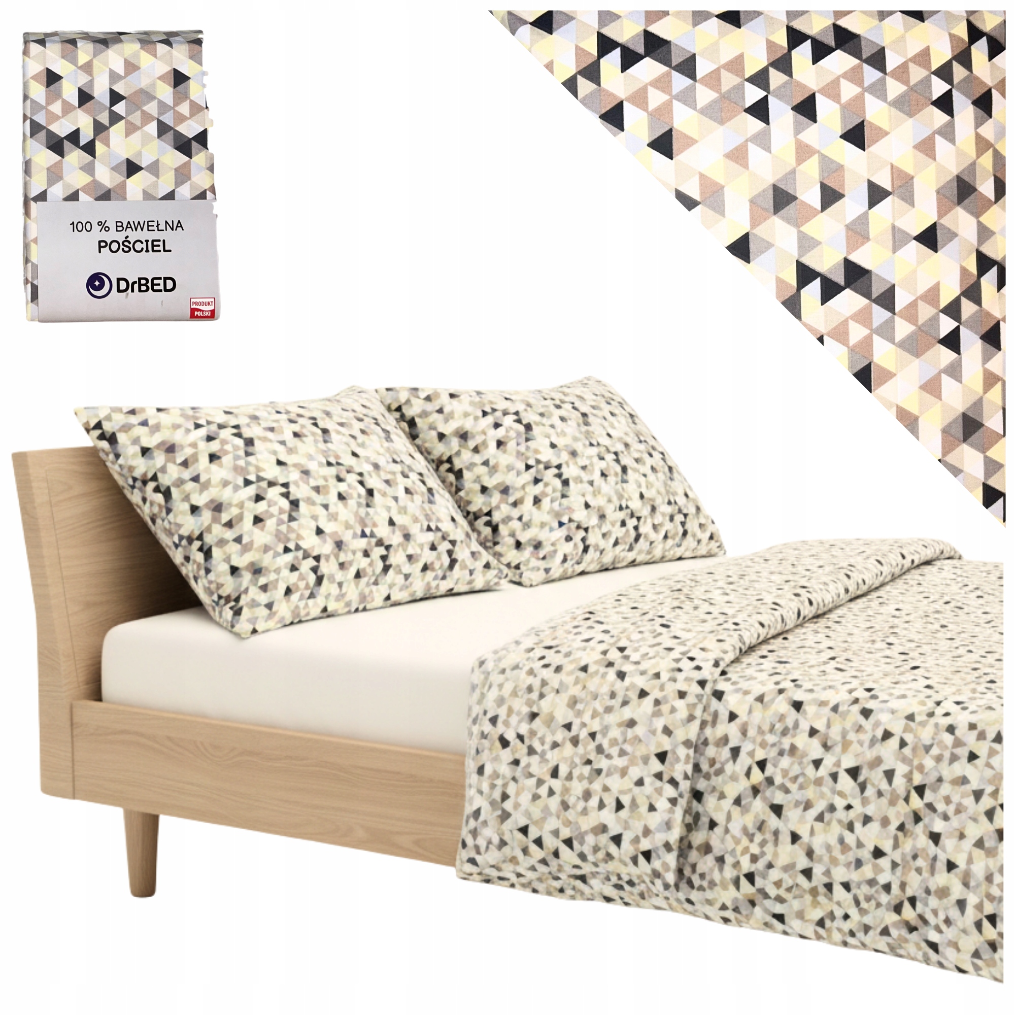 Povlečení 140 200 Bavlněné Sada Povlečení 140x200 Zámek Mozaika Polska