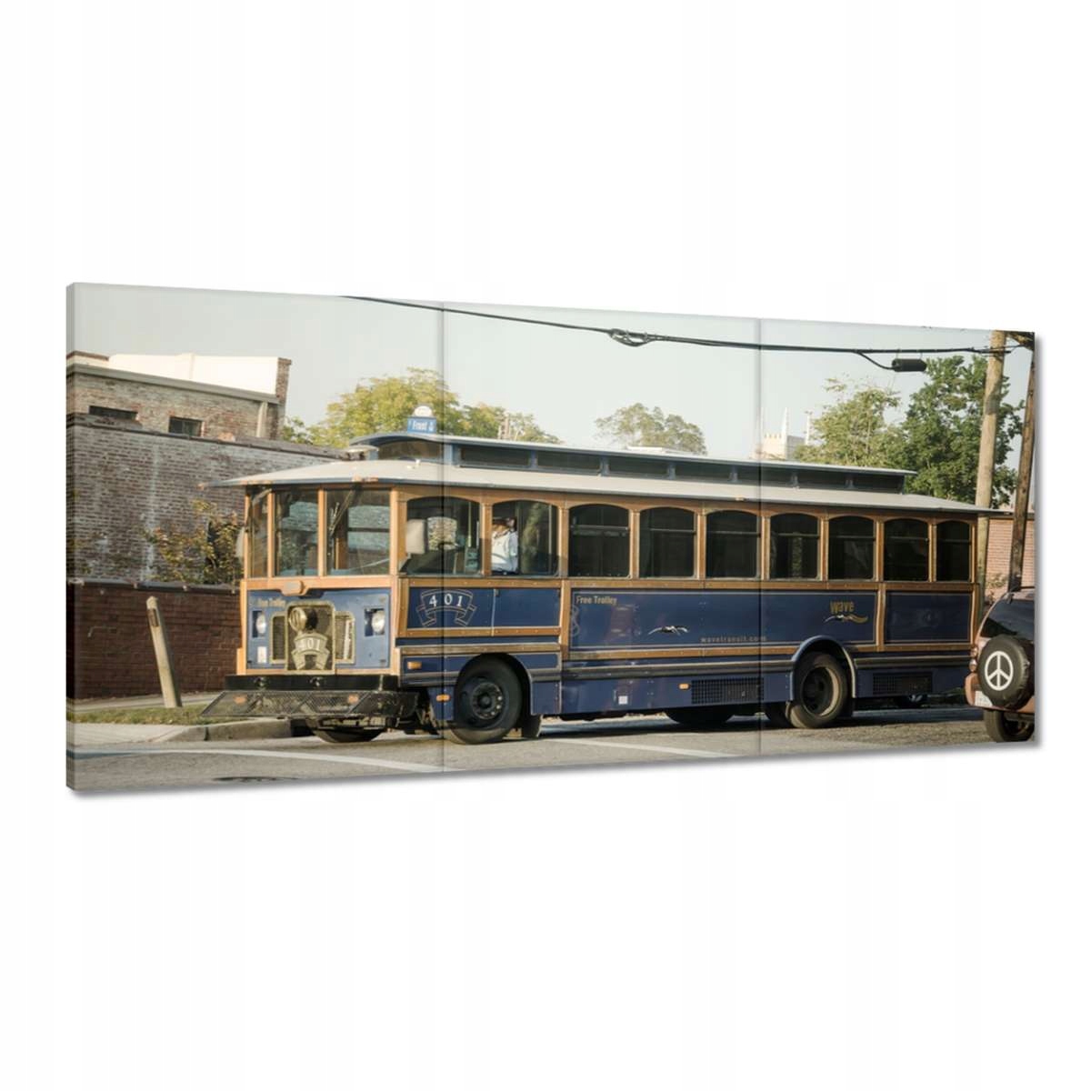 Obrazy 180x90 Historický Trolleybus