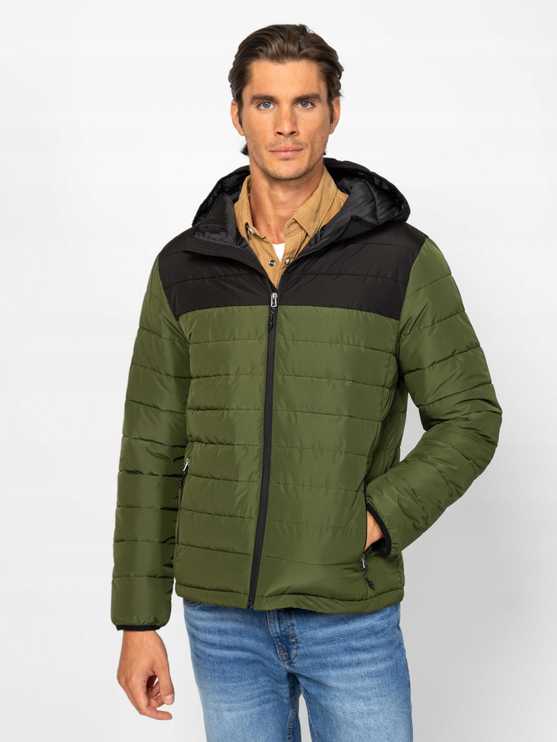 Heavy Tools Pánská Zimní Bunda S Kapucí Neko Avocado Zelená 3XL