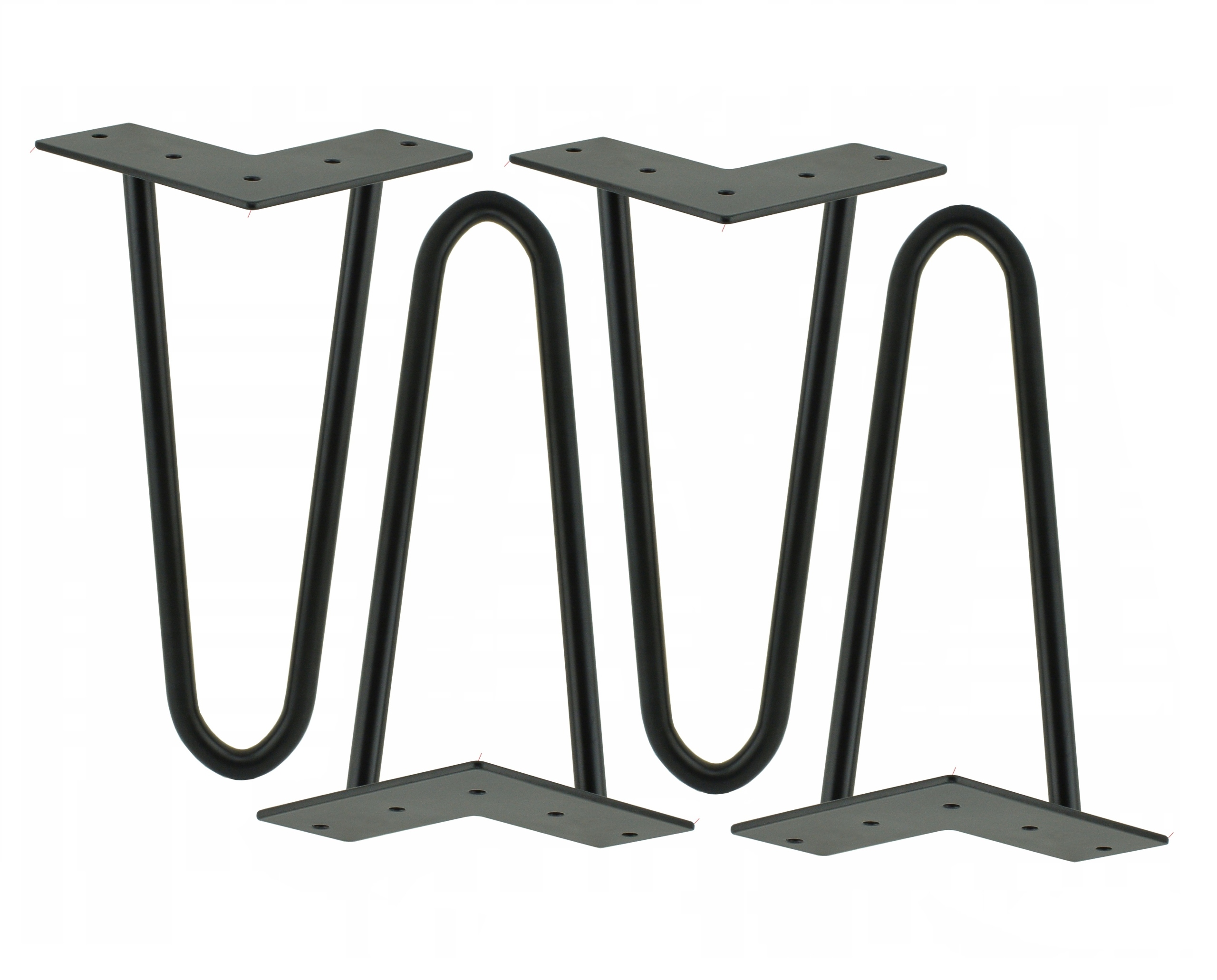 

Noga stalowa czarna Hairpin Legs 40 cm, 2 pręty