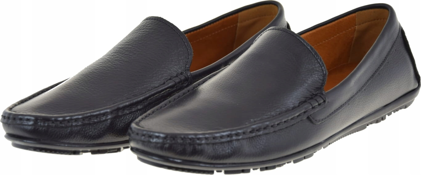 Pánské Mokasíny Agda 1222 Černá Lícová Kůže – Elegance A Pohodlí Vel. 42